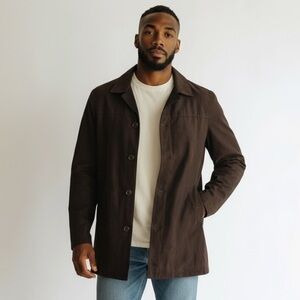 Lauren Ralph Lauren Lapel Blazer Overcoat Chocolate‎ Brown Men's 44L